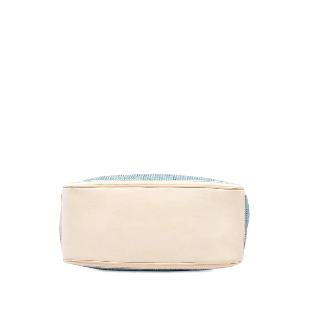 Celine Raffia Boogie Handbag Blue Very good - Inside View
