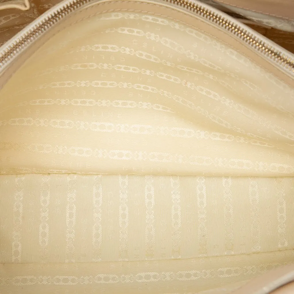 Celine Raffia Boogie Handbag Blue Very good - Model View