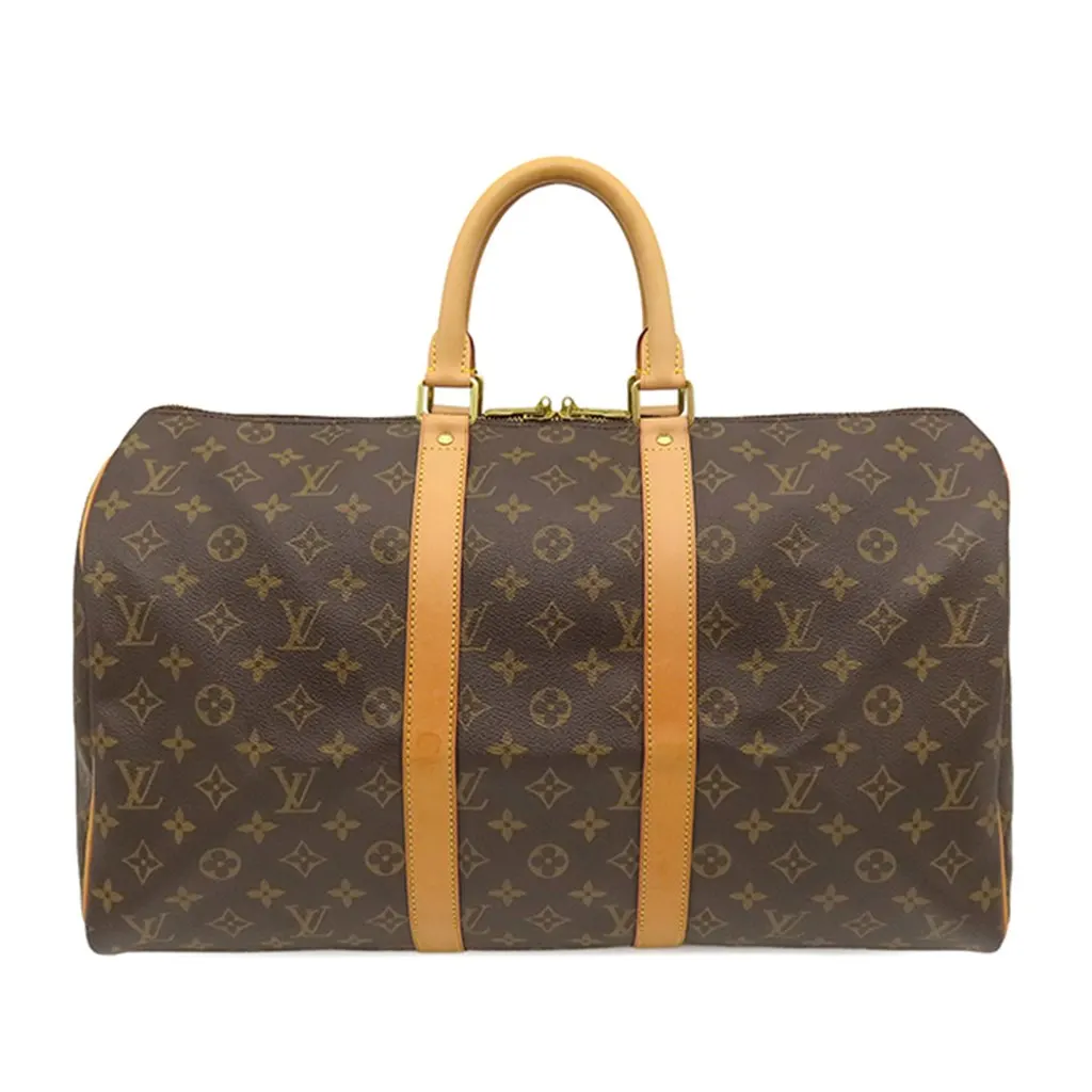 Louis Vuitton Monogram Keepall 45 Brown Very good - Front View
