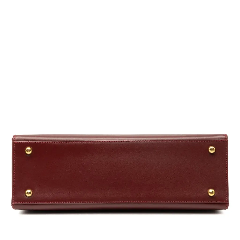 Cartier Leather Must de Cartier Turn Lock Handbag Red Leather Very good - Inside View