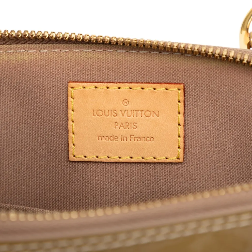 Louis Vuitton Monogram Vernis Alma BB Gold Leather Very good - Box View