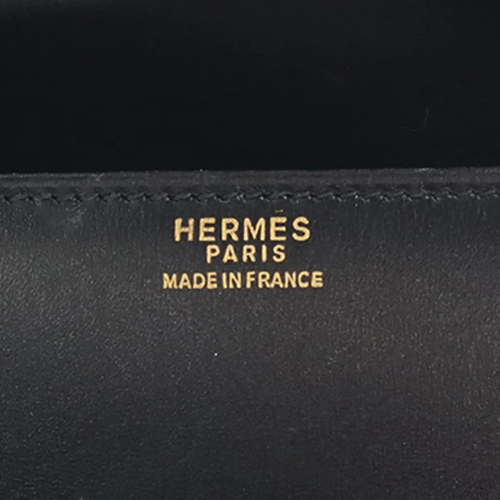 Hermès Box Calf Drag 27 Handbag Black Leather Very good - Box View