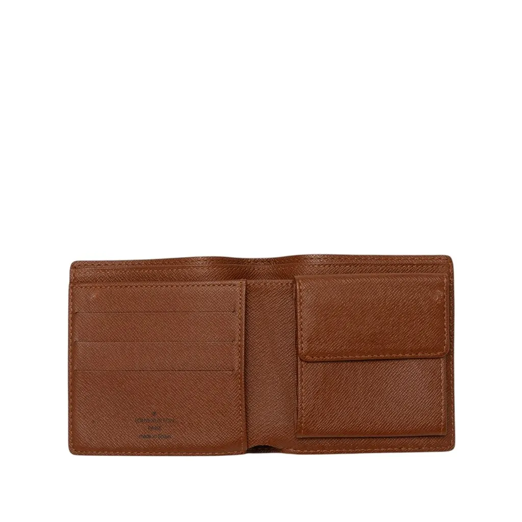 Louis Vuitton Monogram Marco Bifold Wallet Brown Canvas Very good - Model View