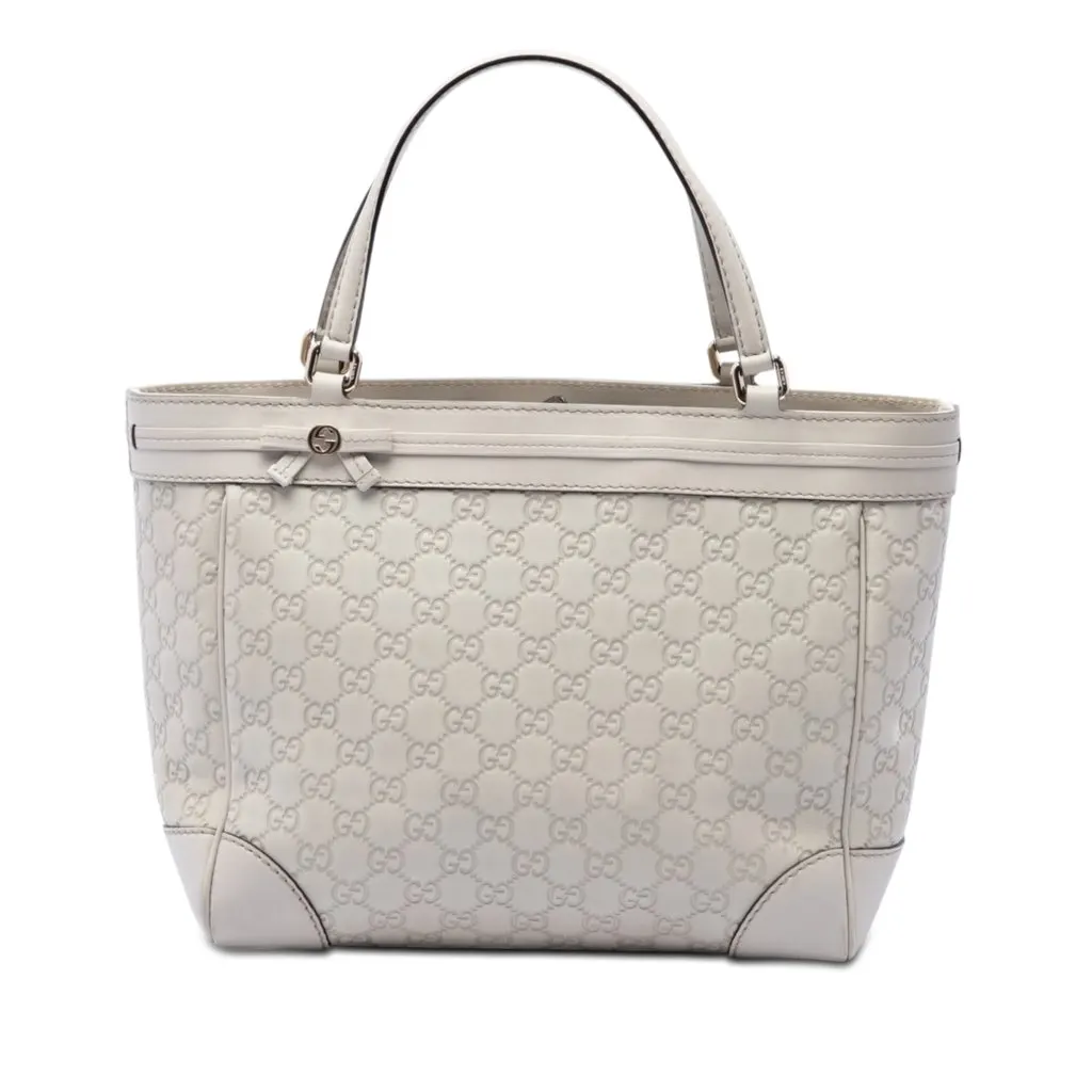 Gucci Guccissima Mayfair Tote Beige Leather Very good - Front View
