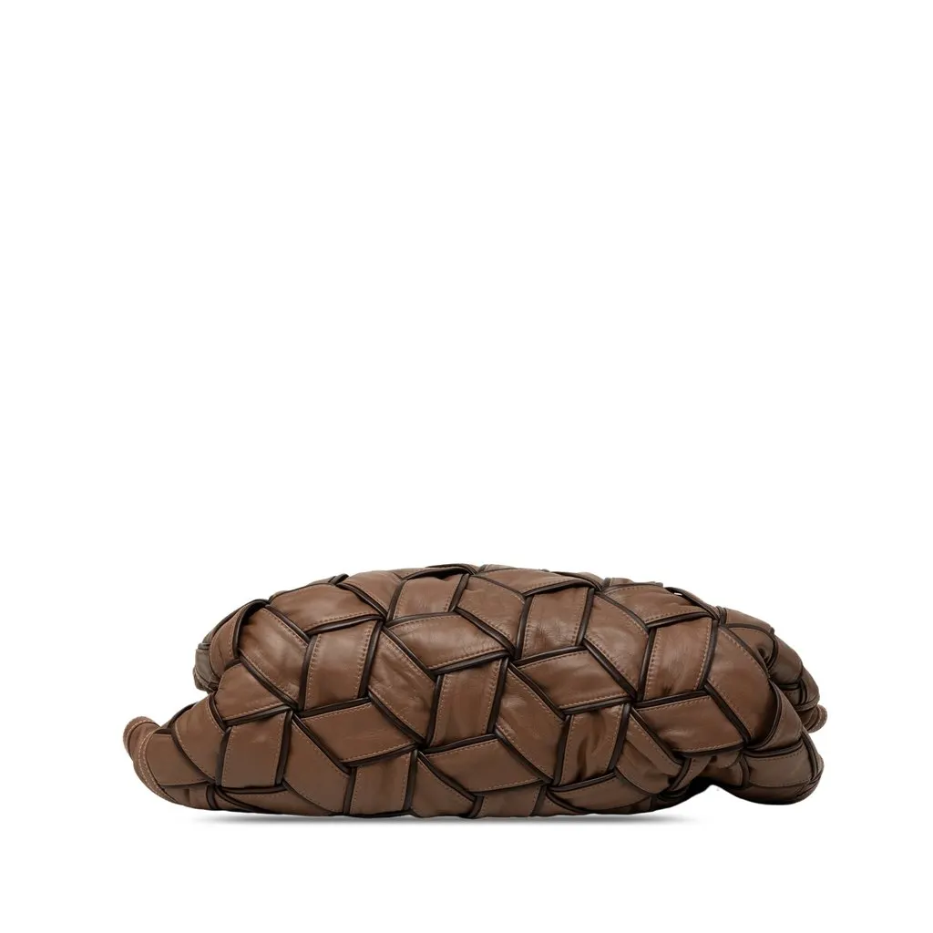 LOEWE Special Edition Woven Nappa Aire Brown Leather Very good - Inside View