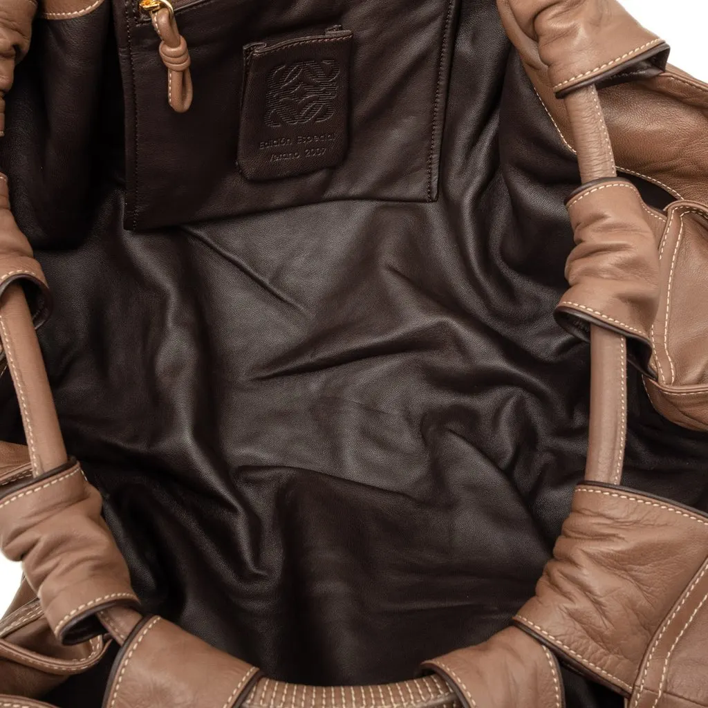 LOEWE Special Edition Woven Nappa Aire Brown Leather Very good - Model View