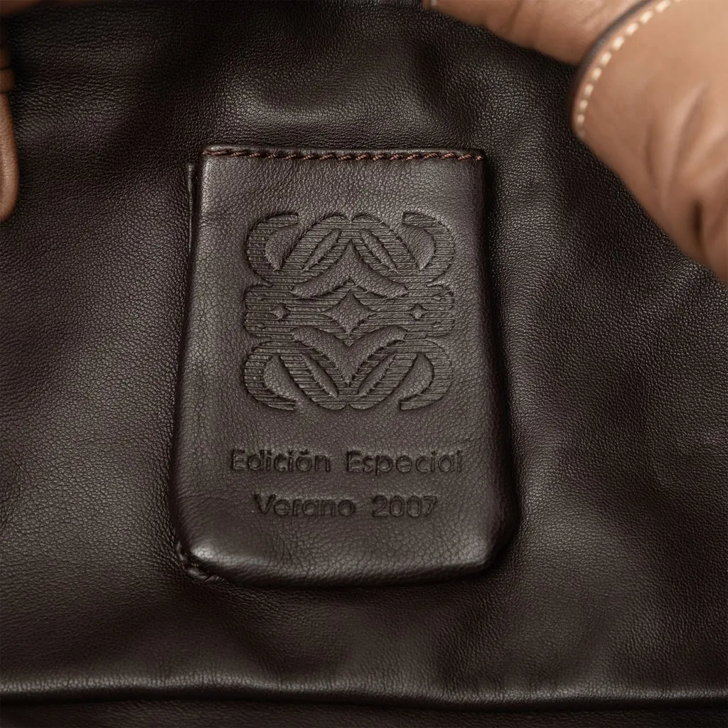 LOEWE Special Edition Woven Nappa Aire Brown Leather Very good - Box View