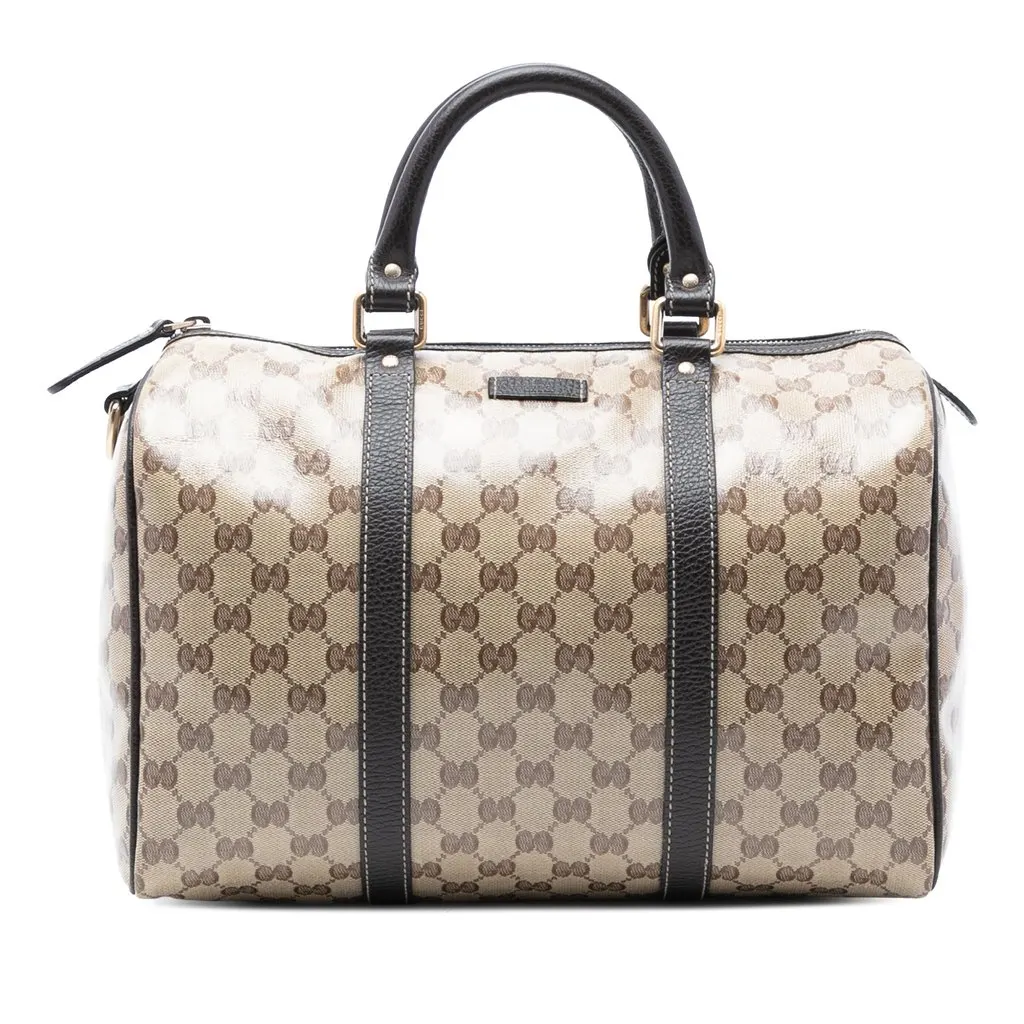 Gucci Medium GG Crystal Joy Boston Bag Beige Very good - Front View
