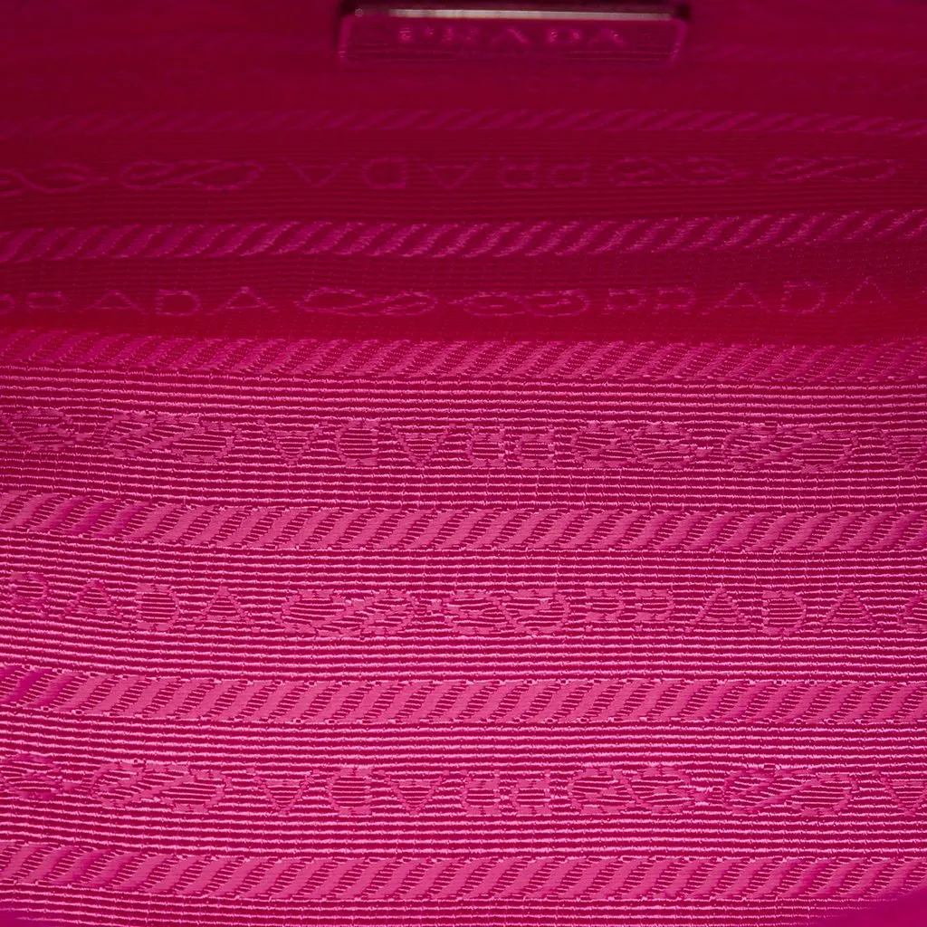 Prada Tessuto Pouch Pink Polyamide Very good - Model View