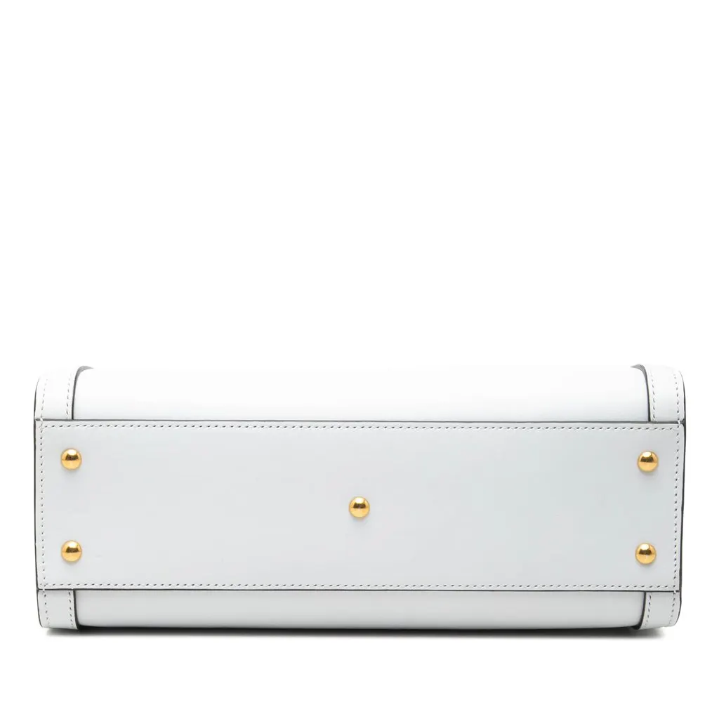 Gucci Medium Calfskin Bamboo Diana Satchel White Leather Very good - Inside View