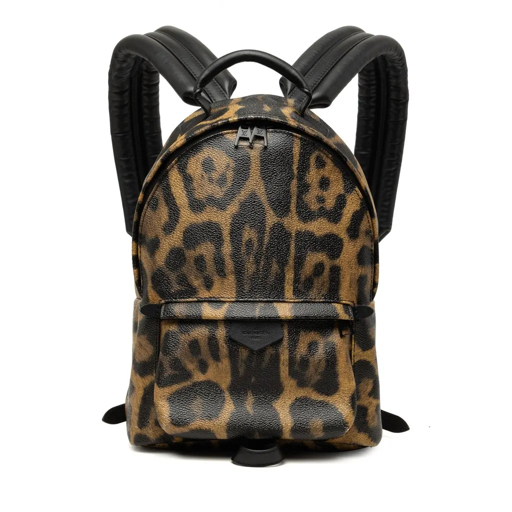 Louis Vuitton Wild Animal Palm Springs PM Brown Very good - Front View