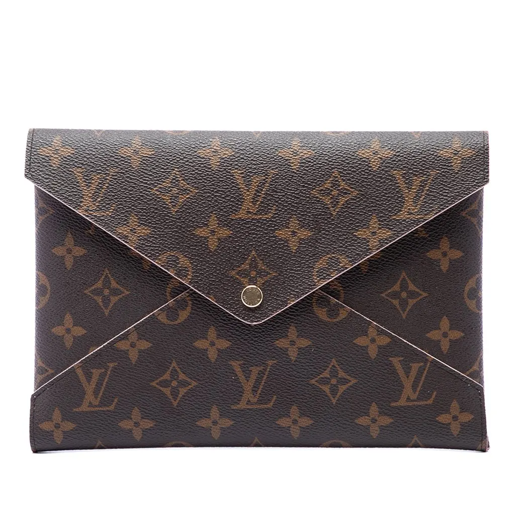 Louis Vuitton Monogram Pochette Kirigami GM Brown Canvas Very good - Front View