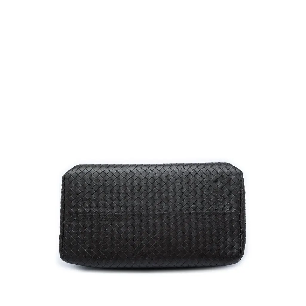 Bottega Veneta Medium Nappa Intrecciato Roma Tote Black Leather Very good - Inside View