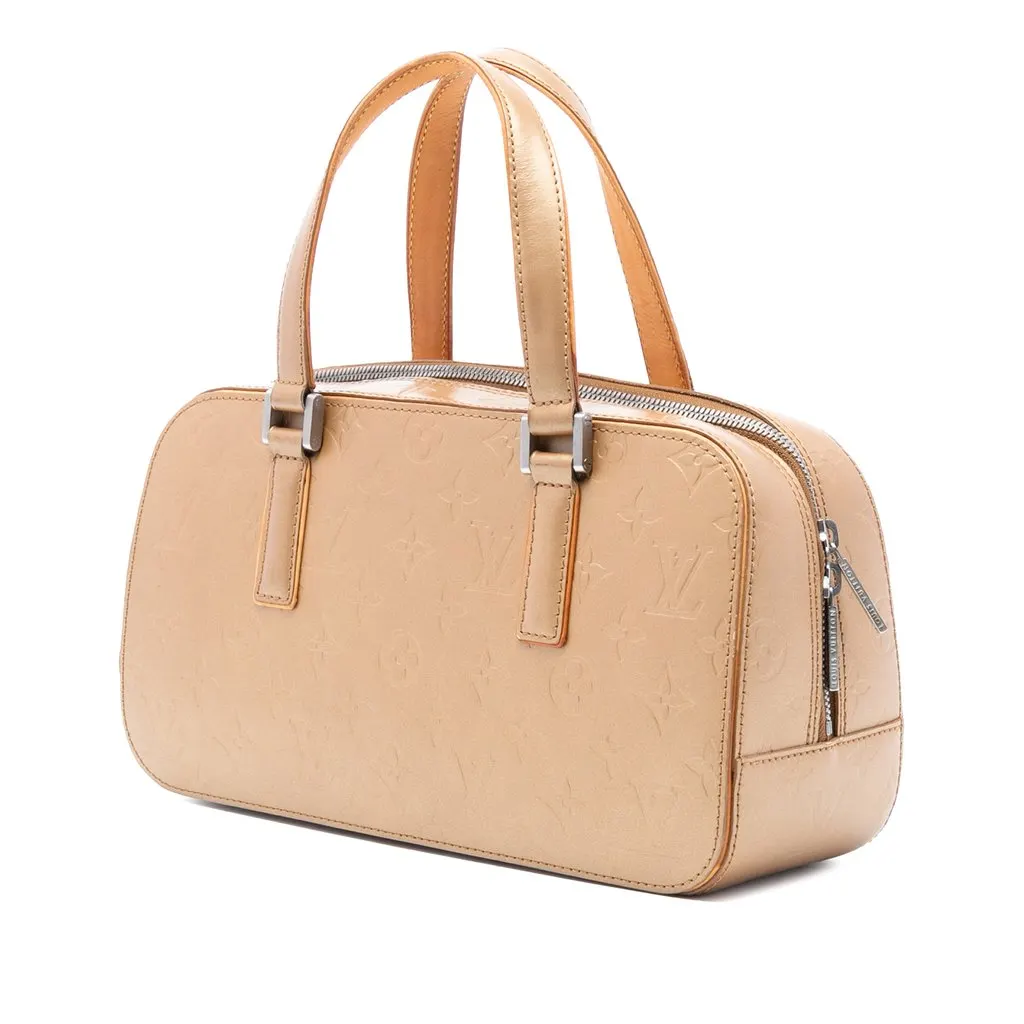 Louis Vuitton Monogram Mat Shelton Beige Leather Good - Back View