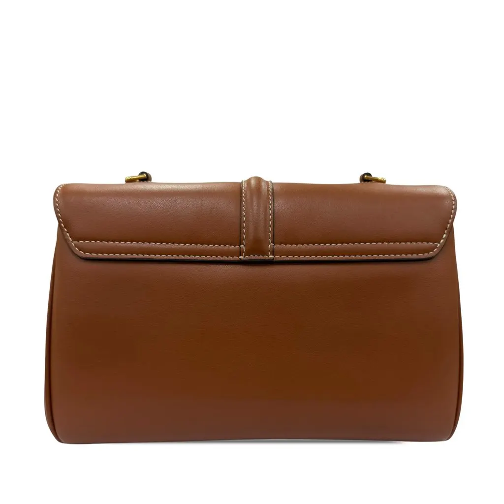 Celine Teen Smooth Calfskin Soft 16 Crossbody Brown Leather Very good - Back View