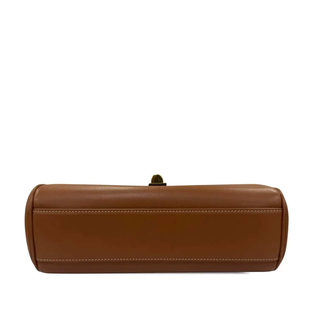 Celine Teen Smooth Calfskin Soft 16 Crossbody Brown Leather Very good - Inside View