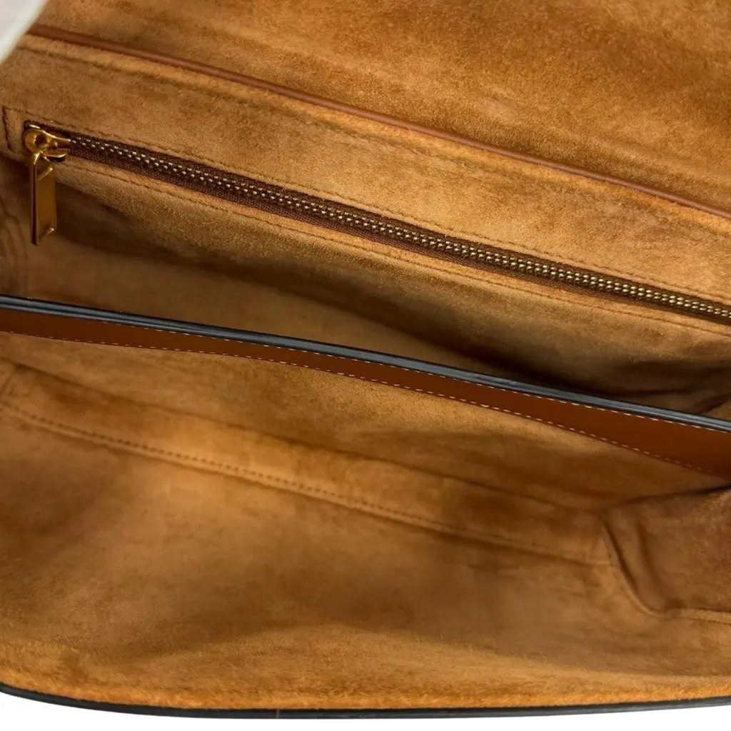 Celine Teen Smooth Calfskin Soft 16 Crossbody Brown Leather Very good - Model View