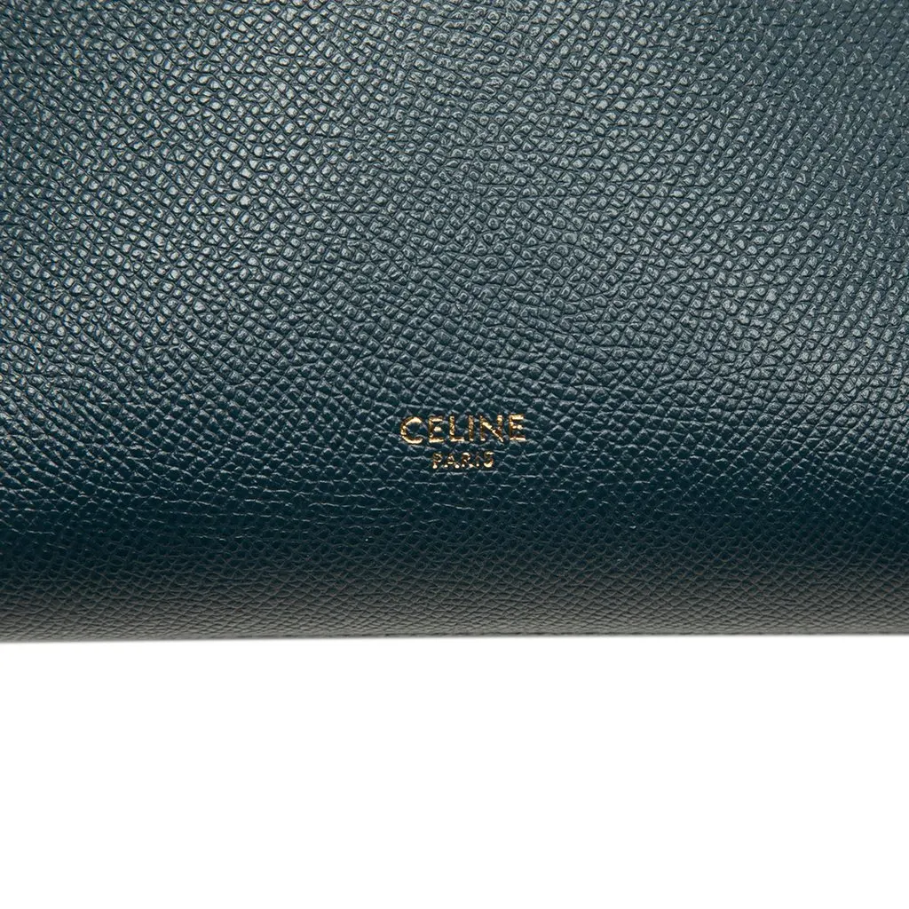 Celine Nano Grained Calfskin Belt Bag Blue Leather Good - Box View