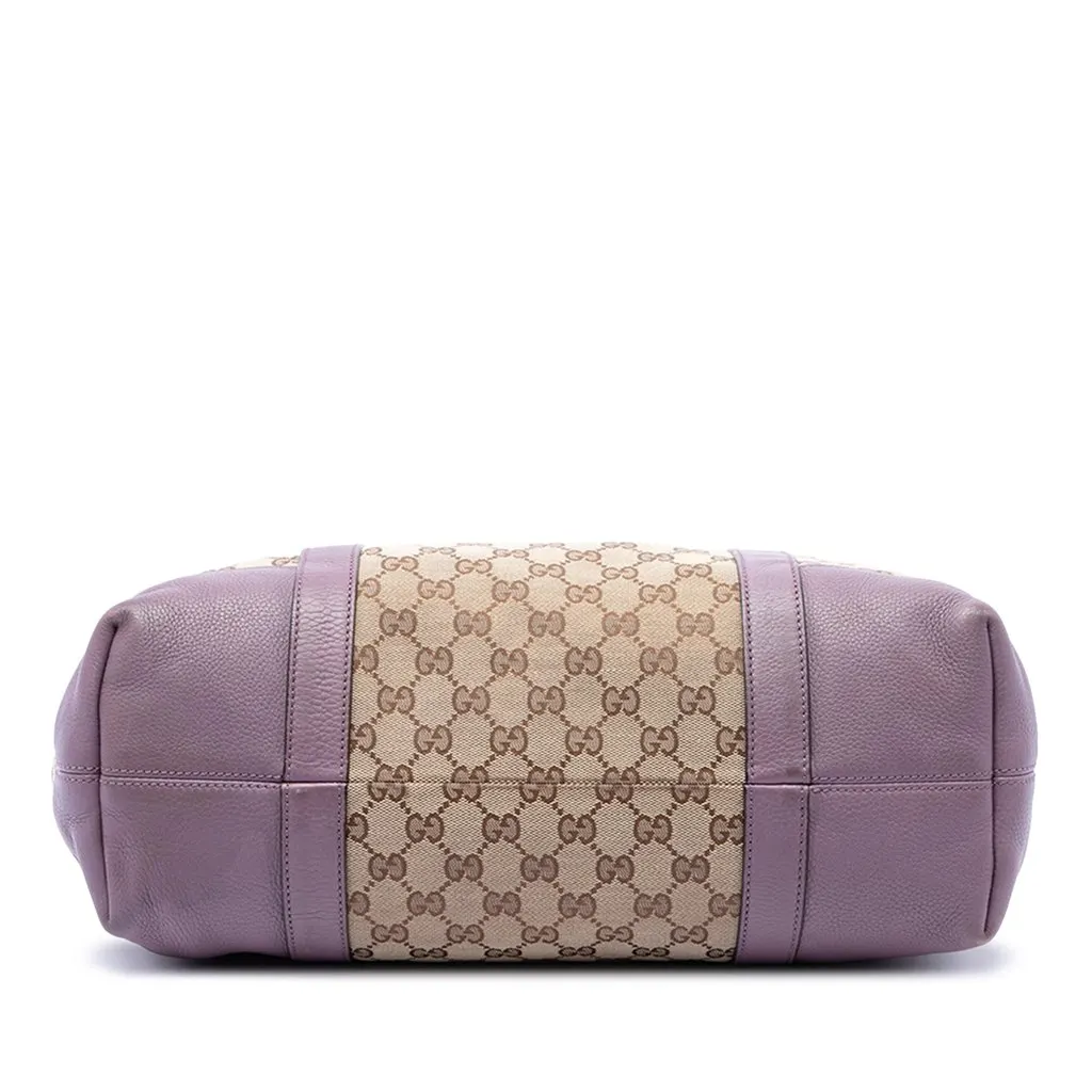 Gucci GG Canvas Miss GG Tote Beige Canvas Good - Inside View