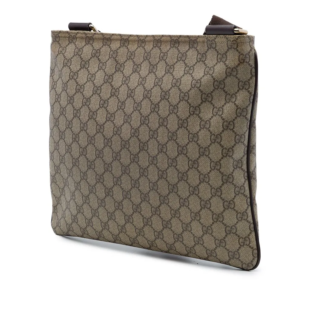 Gucci GG Supreme Crossbody Beige Canvas Good - Back View