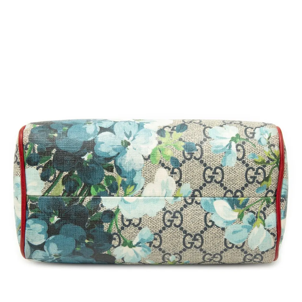 Gucci Mini GG Supreme Blooms Boston Bag Beige Very good - Inside View