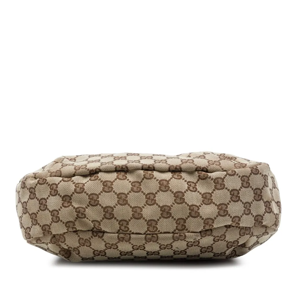 Gucci Medium GG Canvas New Ladies Web Hobo Beige Very good - Inside View
