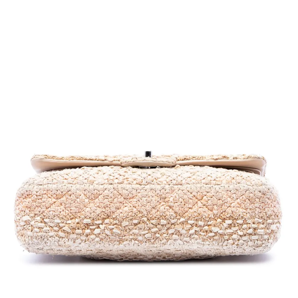 Chanel Medium Classic Tweed Double Flap Beige Very good - Inside View