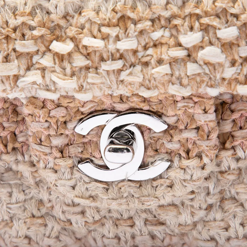 Chanel Medium Classic Tweed Double Flap Beige Very good - Box View