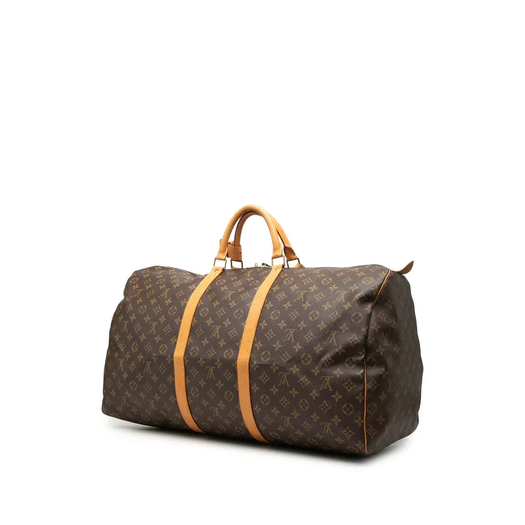Louis Vuitton Monogram Keepall 60 Brown Canvas Very good - Back View