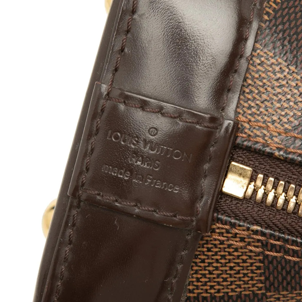Louis Vuitton Damier Ebene Alma BB Brown Very good - Box View