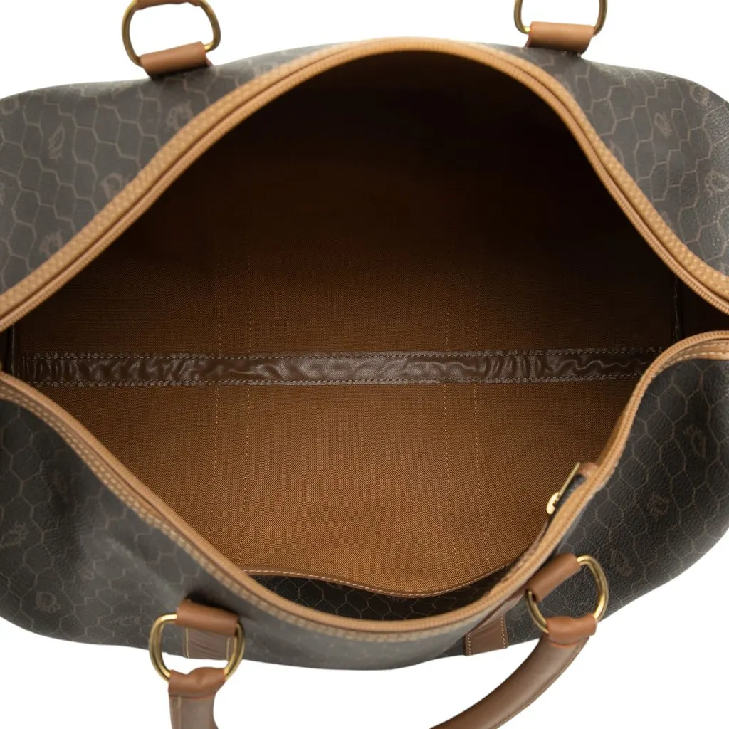 Dior Honeycomb Coated Canvas Boston Bag Black Canvas Very good - Model View