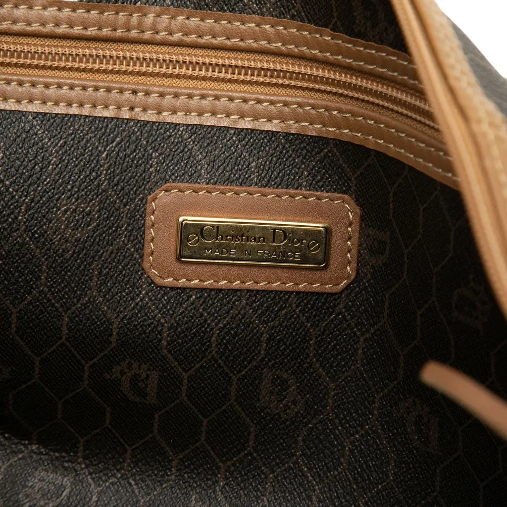 Dior Honeycomb Coated Canvas Boston Bag Black Canvas Very good - Box View