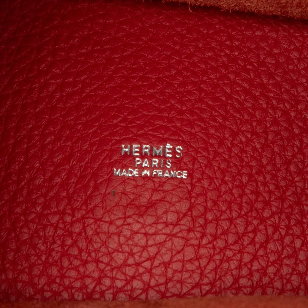 Hermès Clemence Picotin Lock 33 Red Leather Very good - Box View