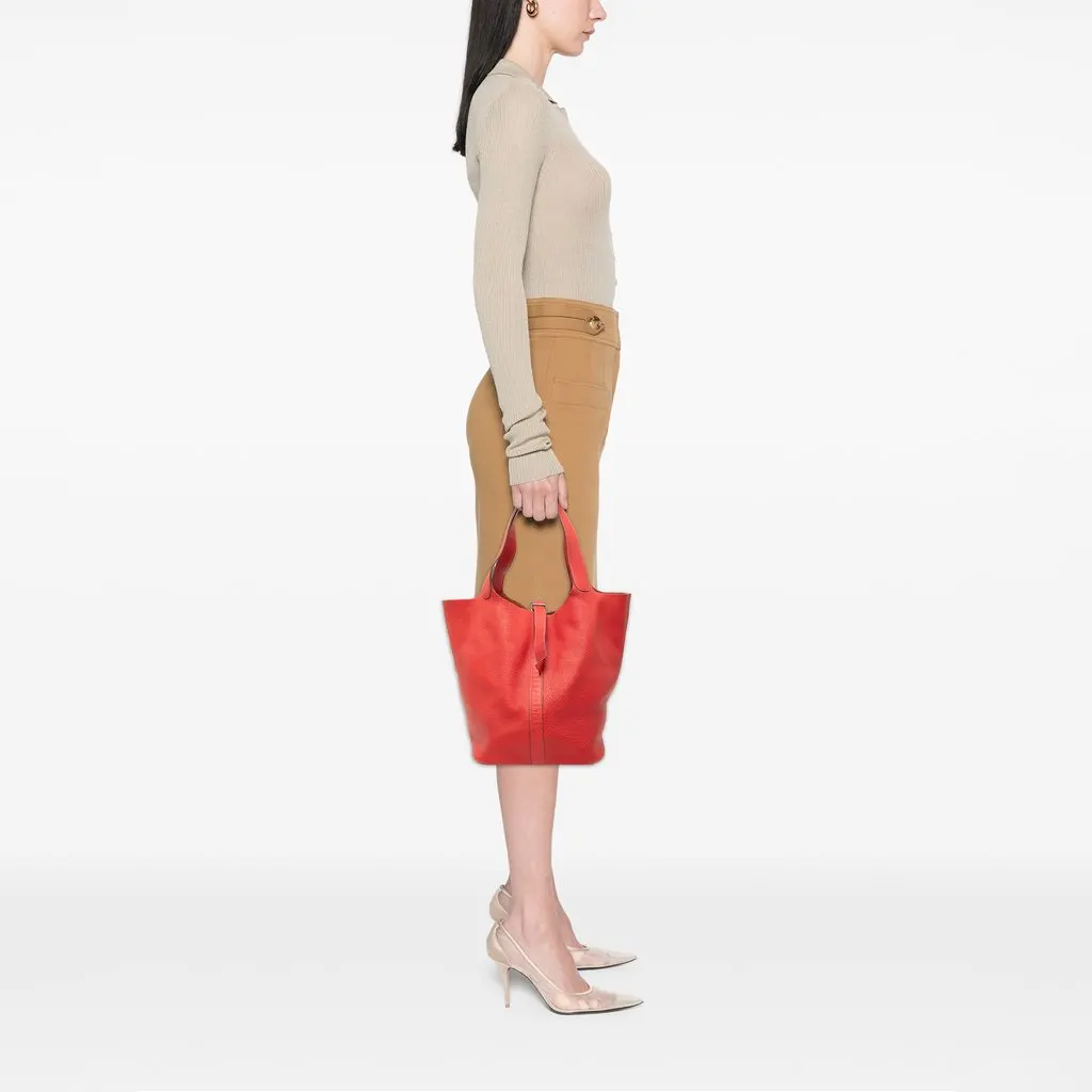 Hermès Clemence Picotin Lock 33 Red Large | Libas Collective