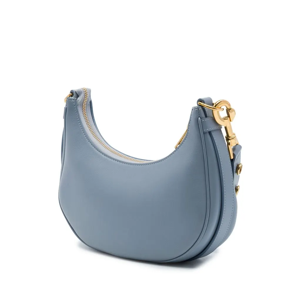 Celine Medium Calfskin Ava Shoulder Bag Blue Leather Very good - Back View