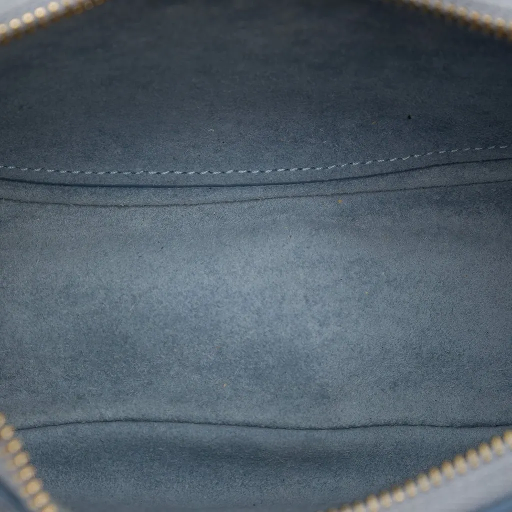 Celine Medium Calfskin Ava Shoulder Bag Blue Leather Very good - Model View