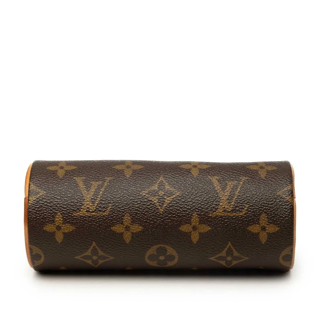Louis Vuitton Monogram Papillon Pochette Brown Canvas Good - Inside View