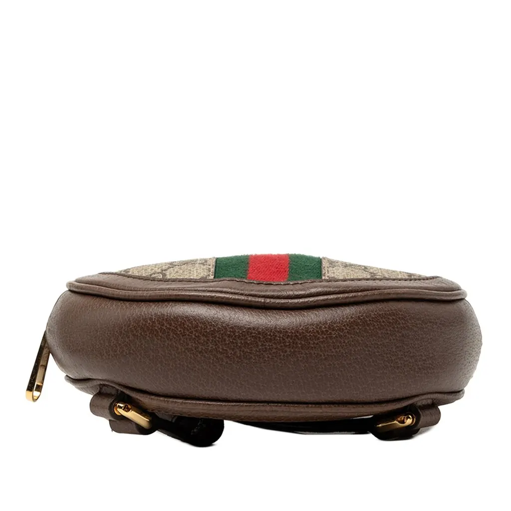 Gucci Mini GG Supreme Web Ophidia Round Backpack Beige Very good - Inside View
