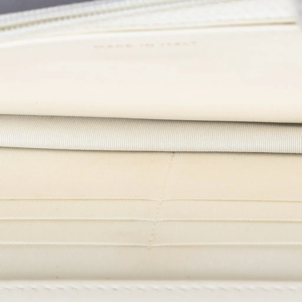 Chanel Quilted Lambskin 19 Wallet on Chain White Leather Very good - Model View