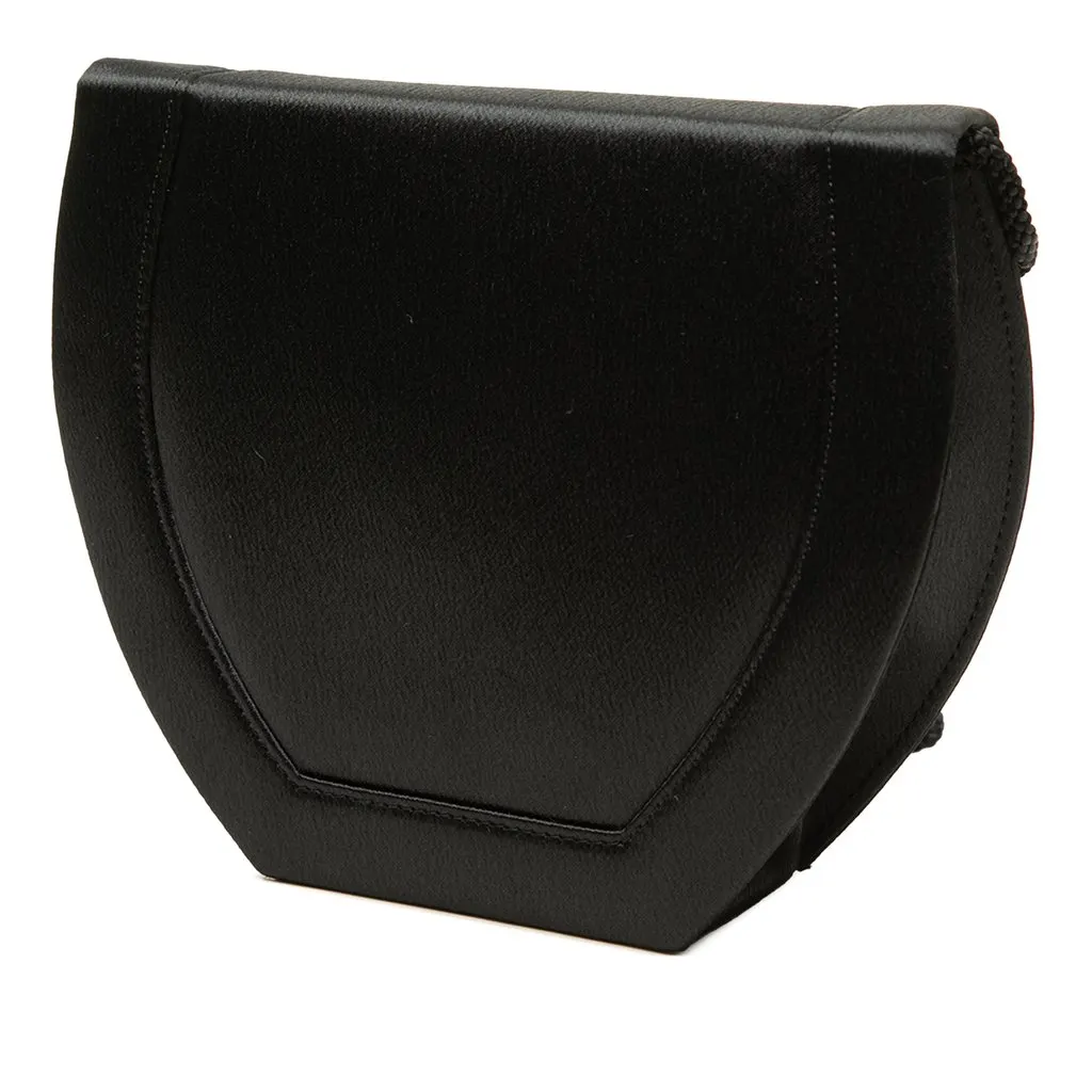Saint Laurent Satin Bow Crossbody Black Satin Good - Back View
