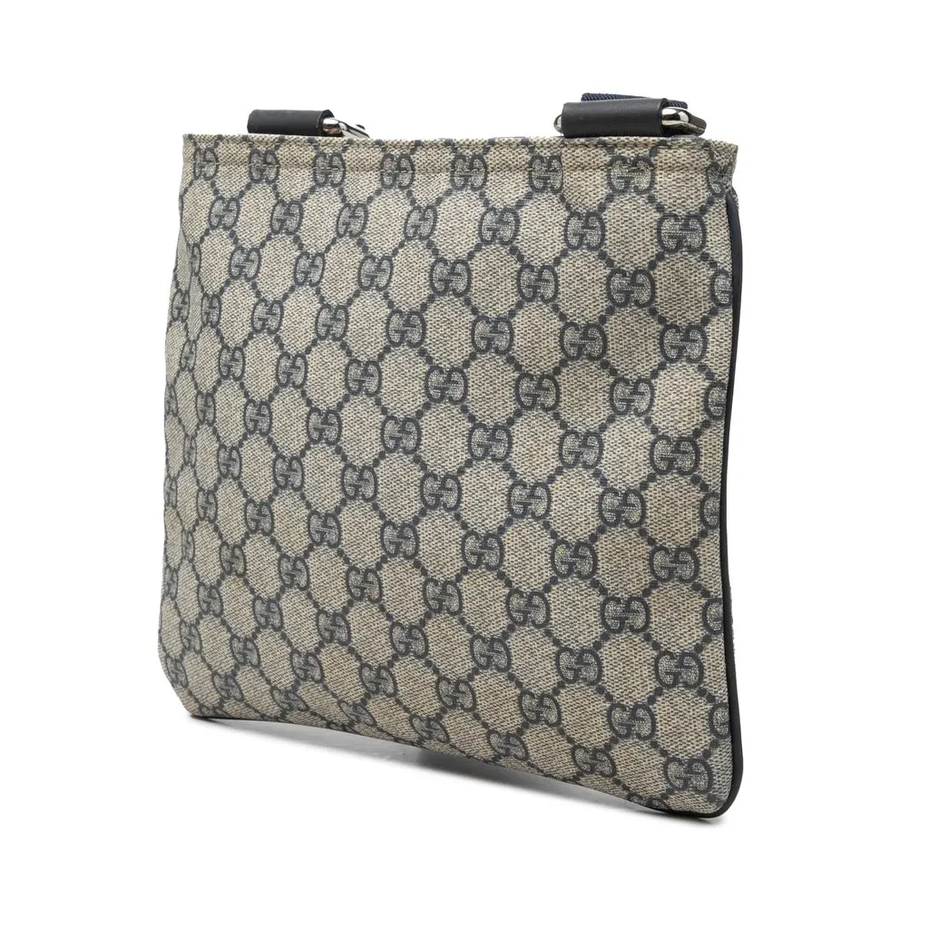 Gucci GG Supreme Crossbody Beige Canvas Good - Back View