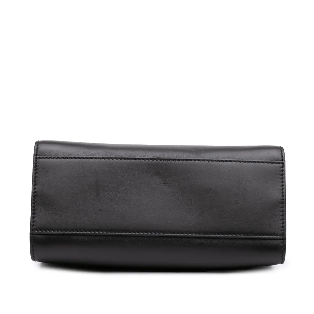 Gucci Mini Nappa Bamboo Web Nymphaea Top Handle Bag Black Leather Very good - Inside View