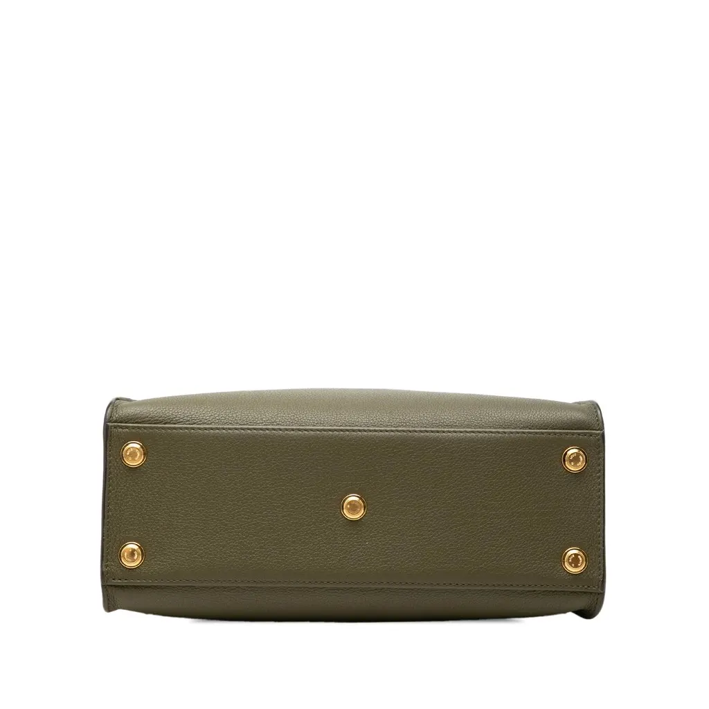 Louis Vuitton Monogram On My Side MM Green Leather Very good - Inside View