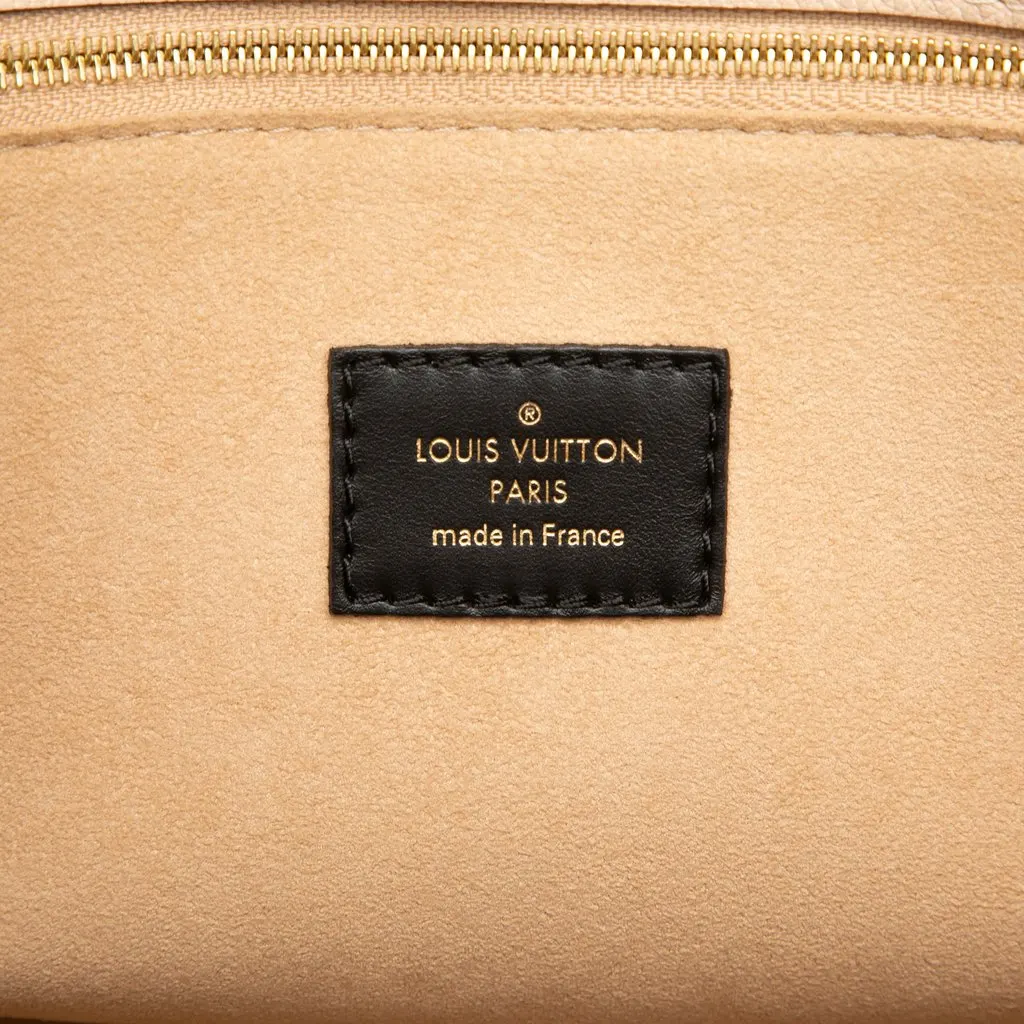Louis Vuitton Monogram On My Side MM Green Leather Very good - Box View