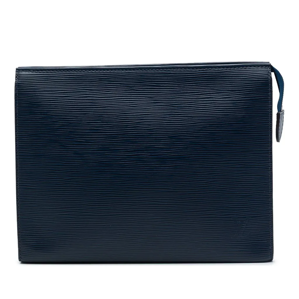 Louis Vuitton Epi Toiletry Pouch 26 Blue Leather Very good - Front View