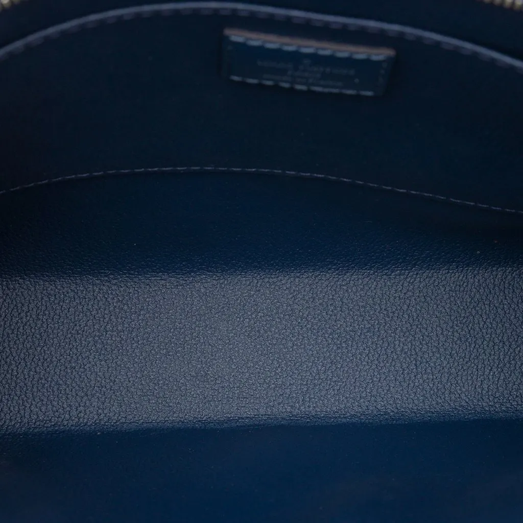 Louis Vuitton Epi Toiletry Pouch 26 Blue Leather Very good - Model View