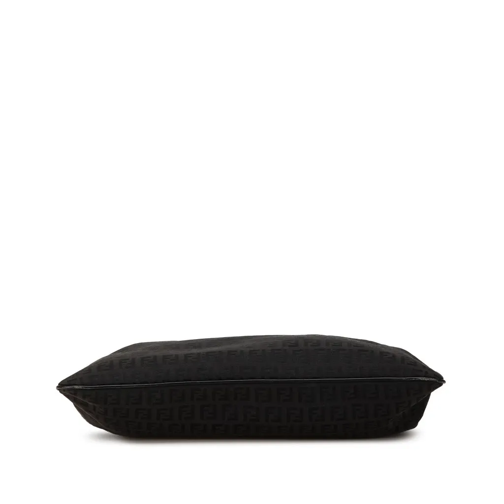 Fendi Zucchino Canvas Crossbody Black Good - Inside View