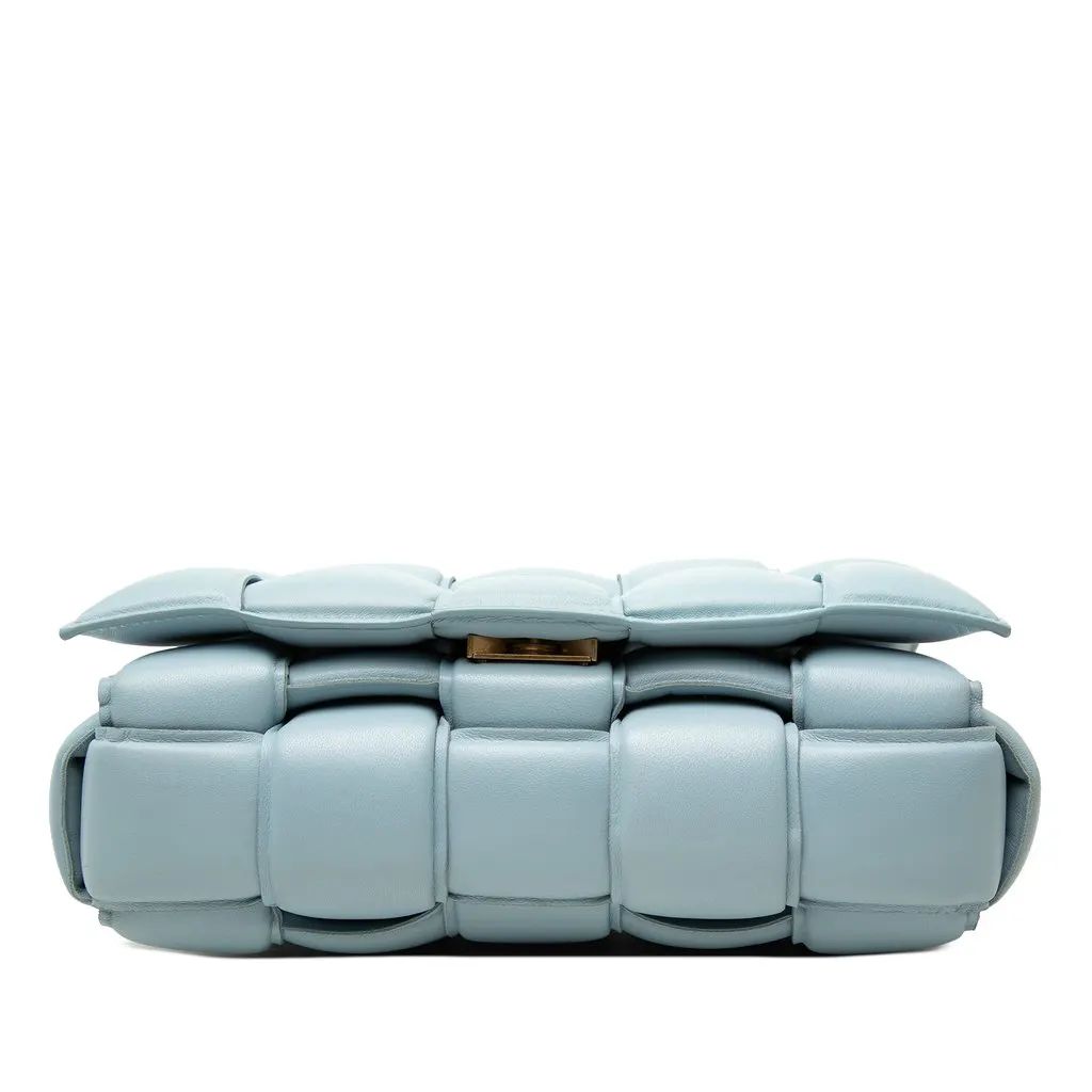 Bottega Veneta Nappa Intrecciato Padded Cassette Crossbody Blue Leather Very good - Inside View