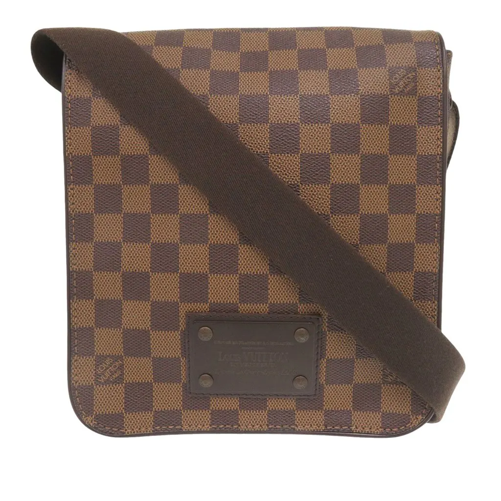Louis Vuitton Damier Ebene Brooklyn PM Brown Very good - Front View