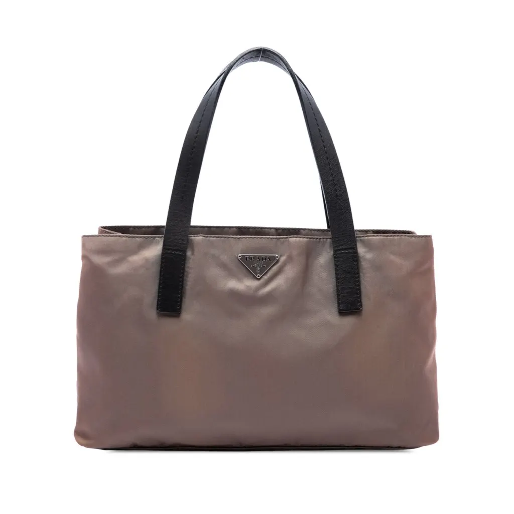 Prada Tessuto Tote Brown Polyamide Very good - Front View